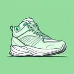 green sneakers image